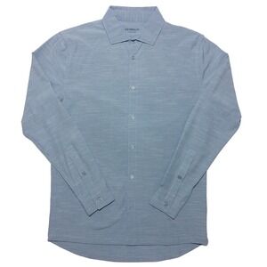 Devereux Proper Threads Golf Long Sleeve Performance Shirt Blue Green Small S